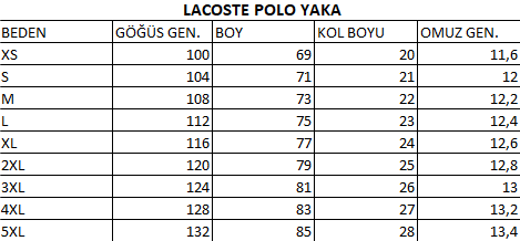 Polo Yaka Lakost Tişört